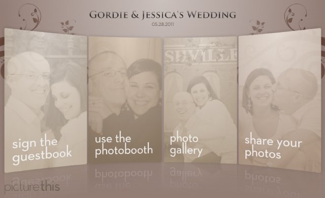 picture this, guest book, main page, nashville wedding